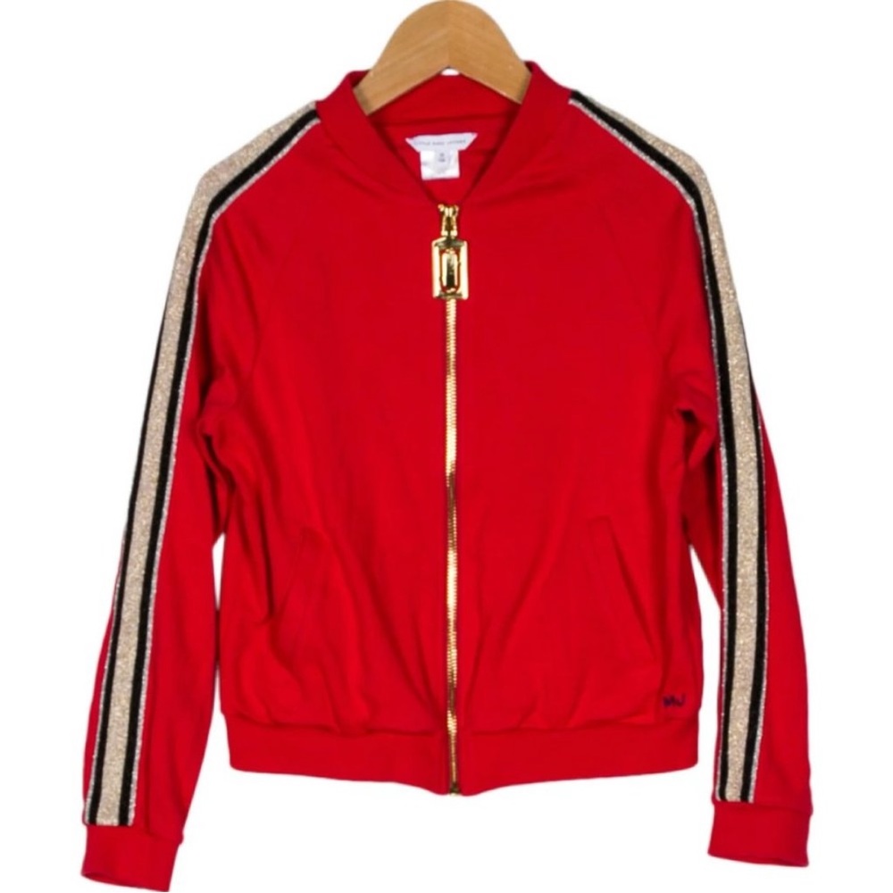 LITTLE MARC JACOBS Girl Red Track Jacket Size 10 138
